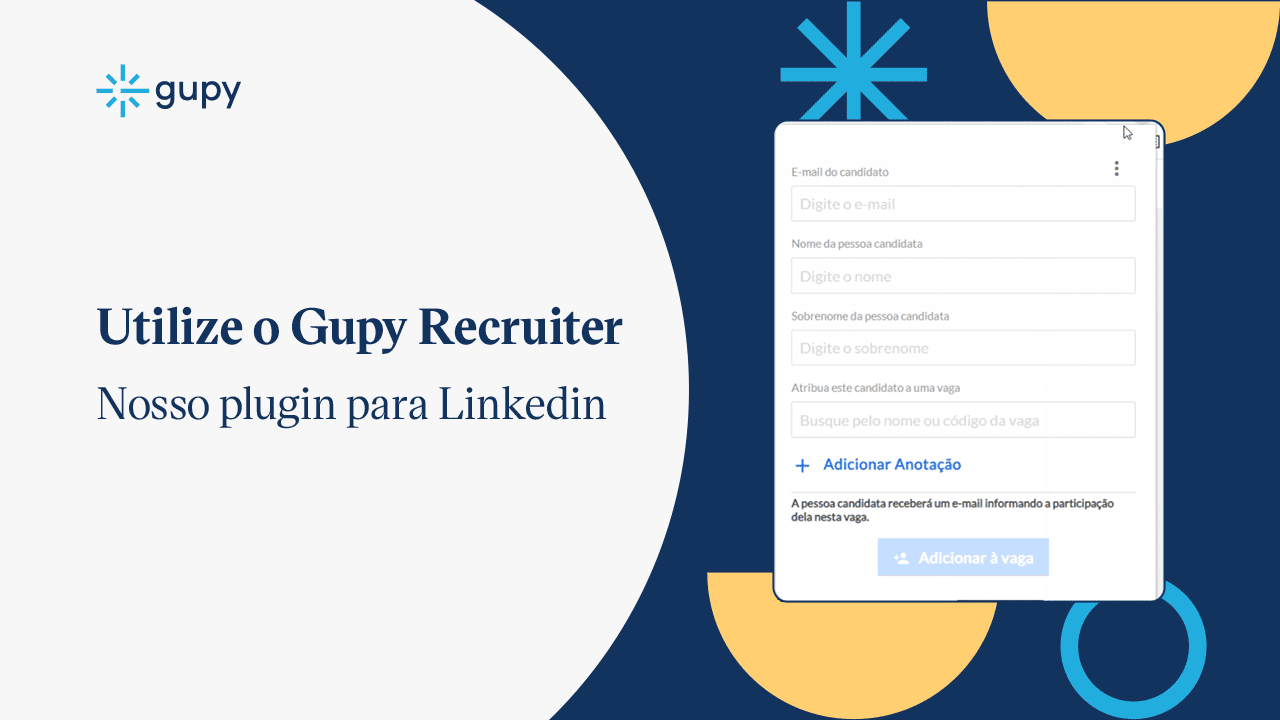 Instale o Gupy Recruiter | Ferramenta de hunting para LinkedIn